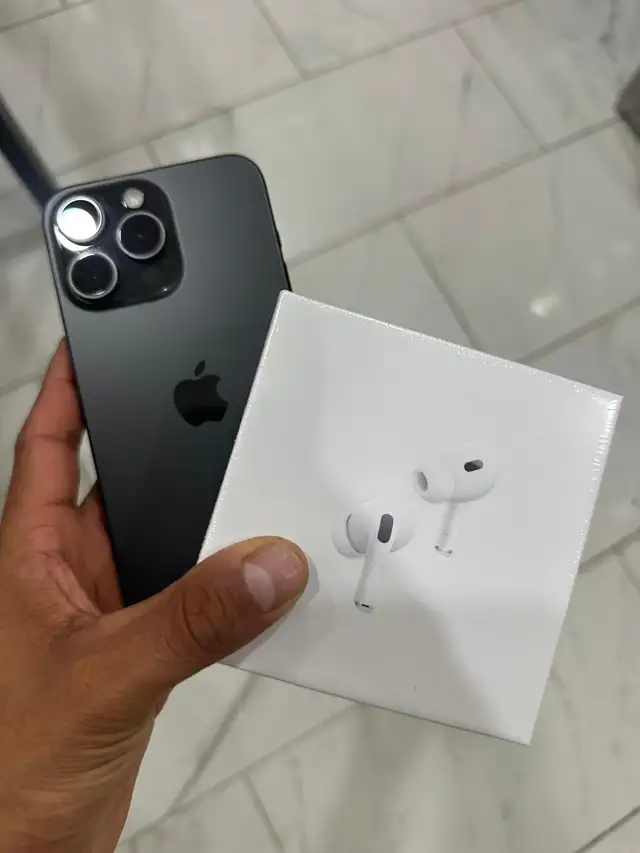 iPhone 15 pro max 256 gb New Display Airpods Pkg/Delivery - Photo 7