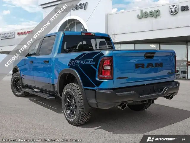 2026 Ram 1500 Rebel | HEATED FRONT SEATS | HEATED STEERING WHEEL - Photo 5
