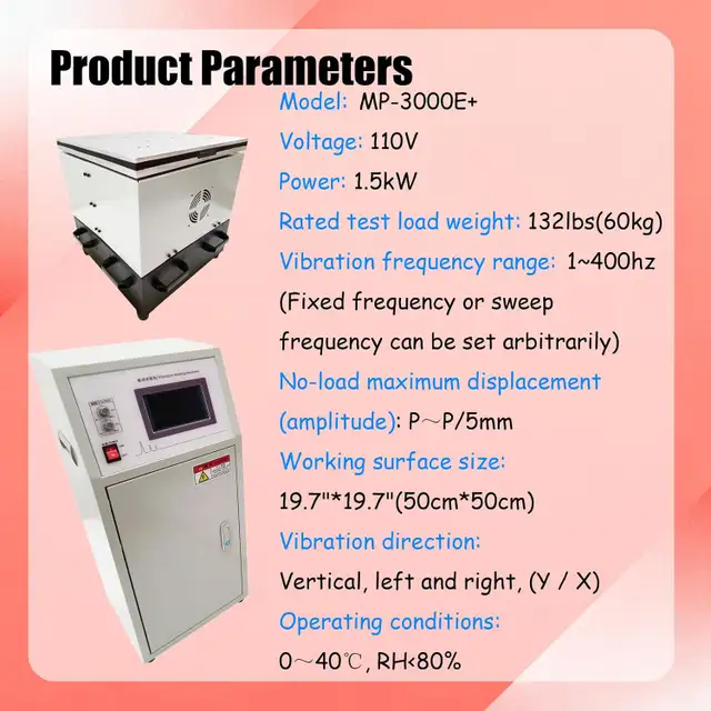 MP-3000E  X/Y Vibration Test Bench Digital Control 056966 - Photo 10