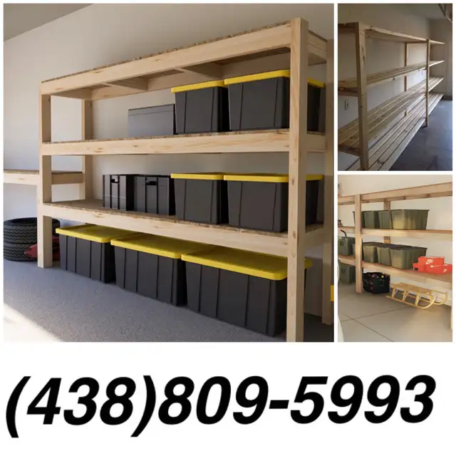 ✔️fabrication espace rangement pour garage,placard,entrepôt!