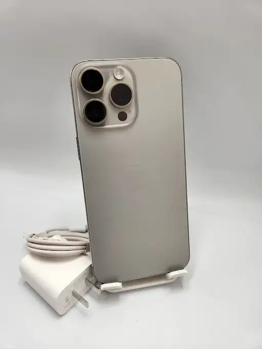 iPhone 15ProMax 87%Bh Black 3 Months Warranty W/Charger