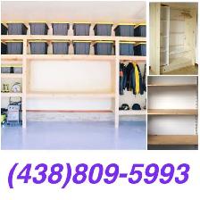 fabrication étagères et tablettes pour placard,garde-robe