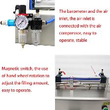 5-100ml Pneumatic Dual-Use Paste Liquid Filling Machine160418 - Photo 6