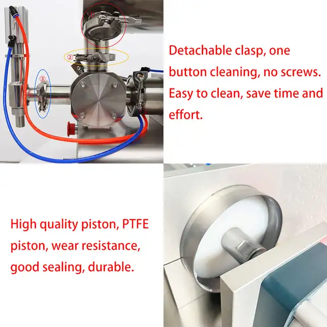 100-1000ml Paste Mixing Filling Machine w/Big Hopper 160420 - Photo 10