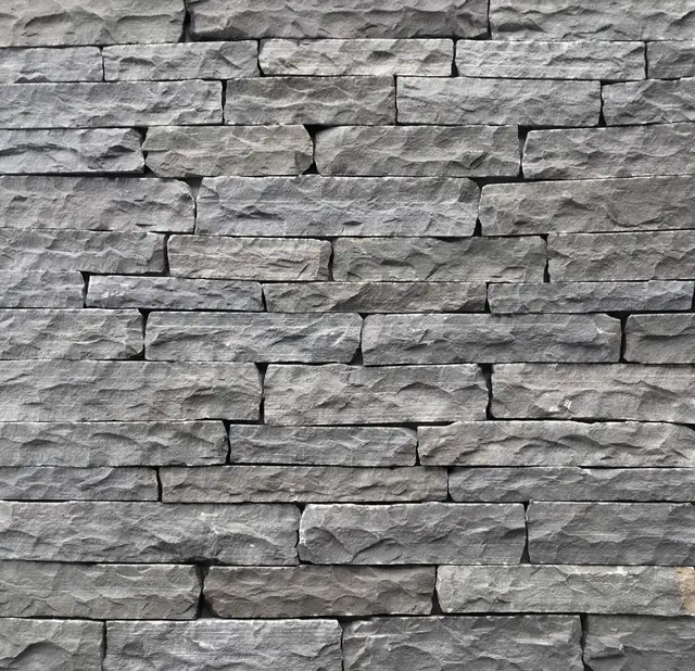SAGA BLACK LEDGE STONE – MODERN WALL STONE (LAYERS AVAILABLE)