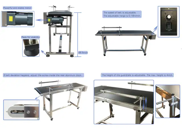 59 15.7inch PVC Flat Conveyor Belt Transport 230036 - Photo 5