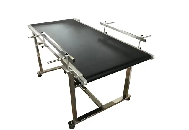 Promotion Packaging Machine 59'x24'Black PVC Belt Conveyor230048