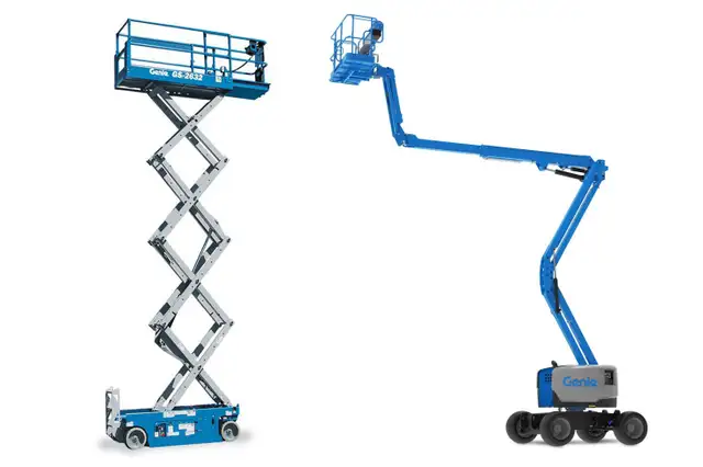 SCISSOR LIFT WITH FALL PROTECTION