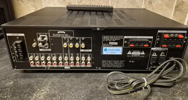 SONY STEREO RECEIVER – PHONO INPUT – REMOTE – TESTED – $85 - Photo 2