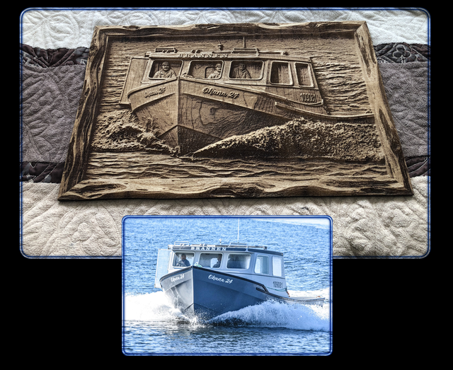3D Boat Engravings From Any Photo
