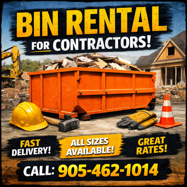 BIN RENTAL MISSISSAUGA | DUMPSTER RENTAL | JUNK REMOVAL