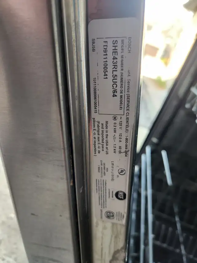 Bosch Dishwasher Stainless Steel - SHE43RL5UC - Photo 5