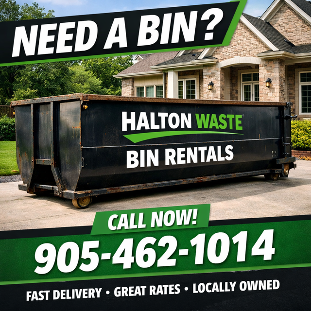 BIN RENTAL HALTON | OAKVILLE | MILTON | DUMPSTER RENTAL