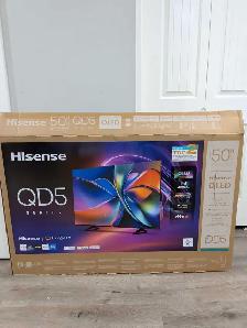 4K   HISENSE QD5 QLED GOOGLE TV. ....50 inch
