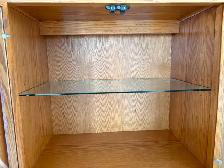 Solid wood wall unit/bookshelf/display case - Photo 4