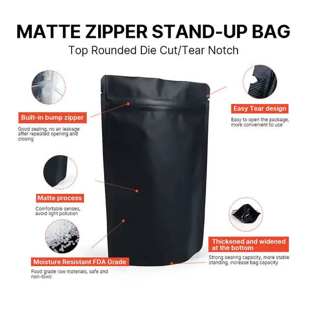 Plain Mylar Bags │ Stand Up Pouch │ Barrier Bags