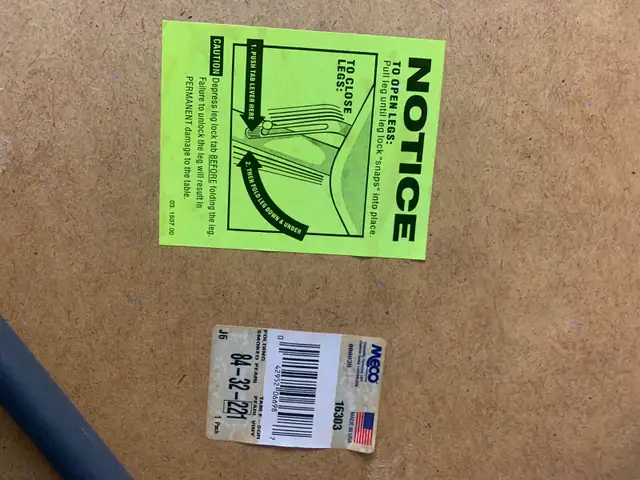 Padded card table and chairs $60