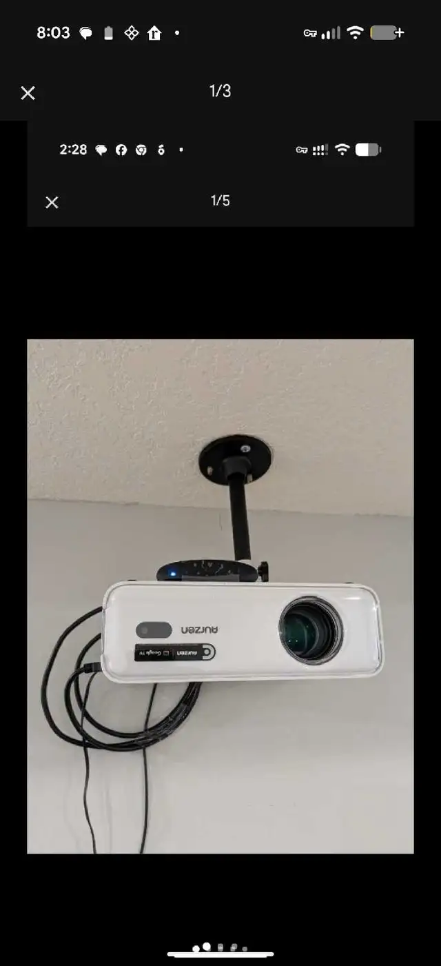 4K QLED projector EQUIVALENT 120 INCH