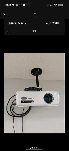 4K QLED projector EQUIVALENT 120 INCH