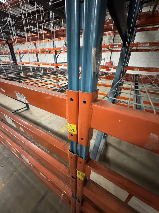 PALLET RACKING BLOW OUT - 10' tall x 44' deep x 8' long beams. - Photo 2