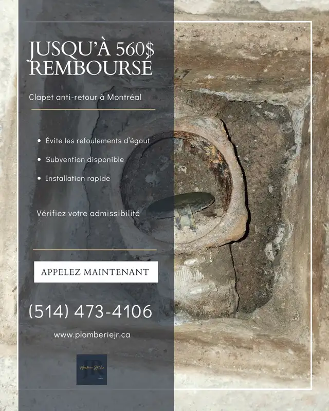 S U B V E N T I O N  P L O M B E R I E  MONTREAL