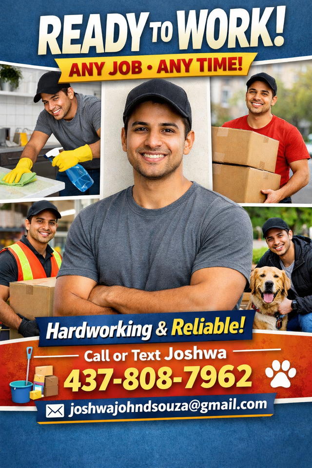 Need Help? I’m Your Guy  | Any Job | Ready to Start ASAP