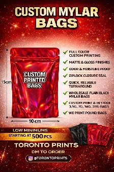 Custom Mylar Bags │ Stickers │ Grabba Shakers