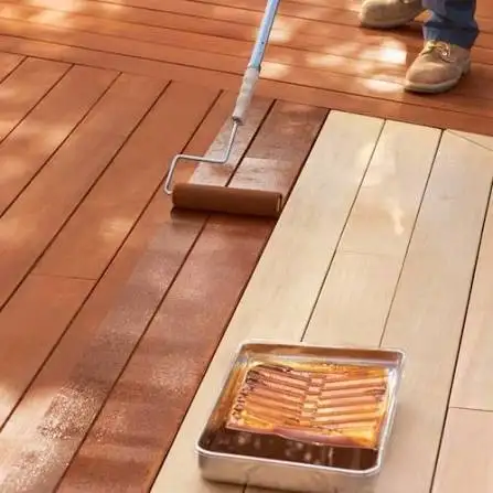 Deck staining and repairs