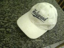 CASQUETTENEUVE D'HOLLYWOOD COTONBLANC AJUSTABLE 20'TOURTETE$5.00 - Photo 2