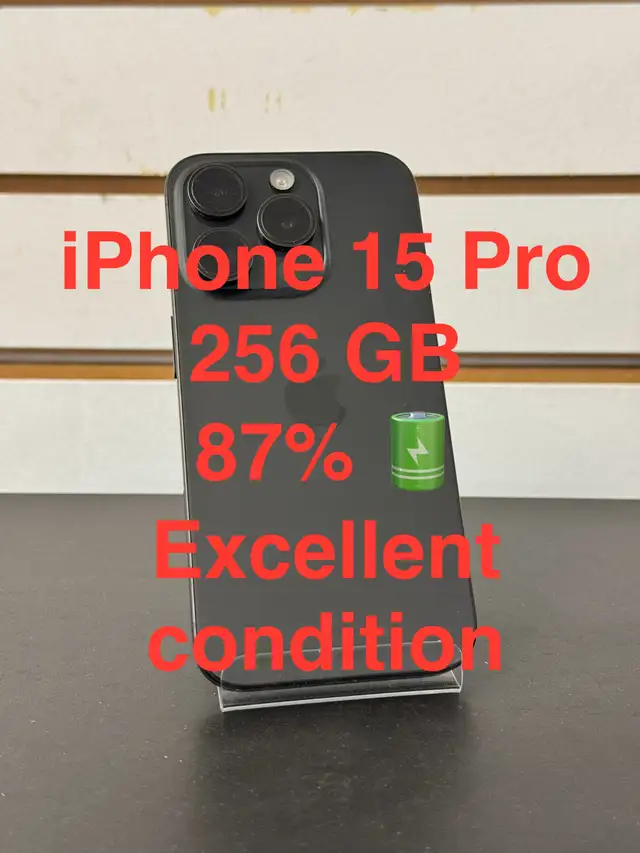 iPhone 15 Pro 256GB 87%BH excellent condition