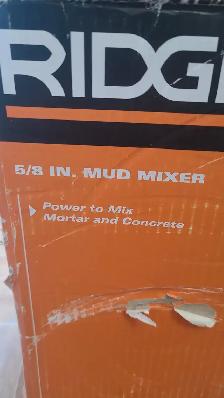 NEW Concrete Mixer RIDGID R7135 5/8' Paddle Corded - Photo 5