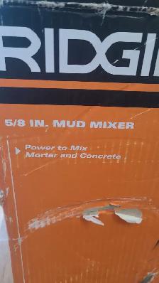 NEW Concrete Mixer RIDGID R7135 5/8' Paddle Corded - Photo 9