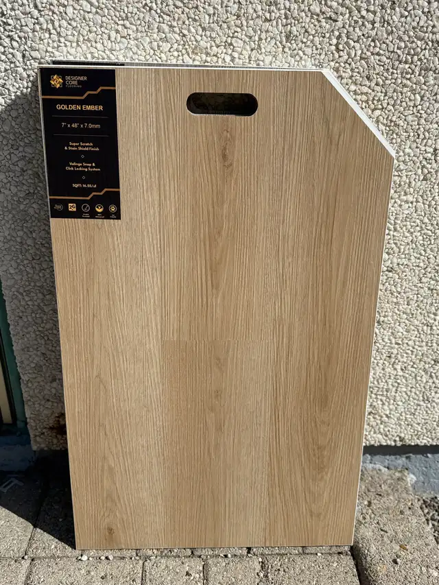 7mm luxury vinyl plank floor $1.79/sf