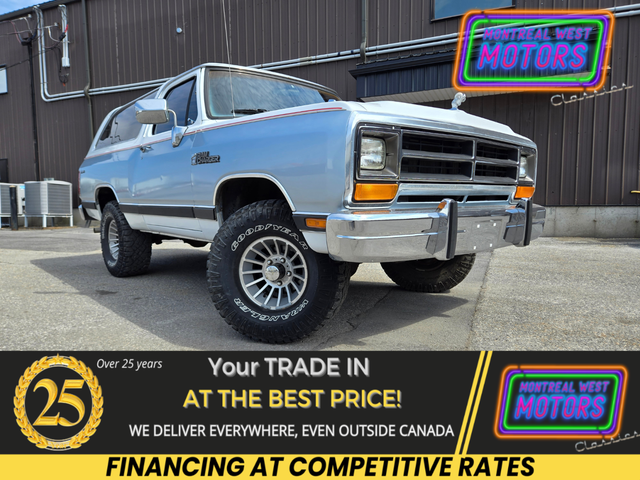 1988 Dodge Ram Charger 4X4 / 318ci Rare !