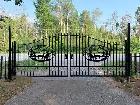 20FT Iron Driveway Gate – Heavy Duty with Deer Design - Photo 2