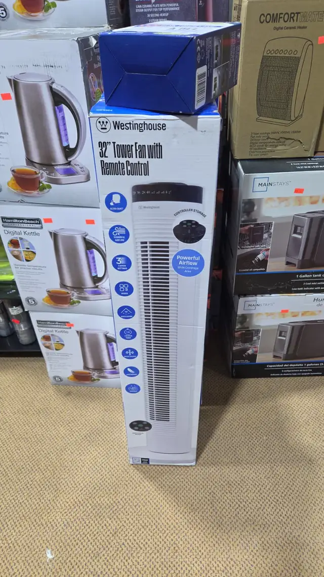 WESTINGHOUSE 32' TOWER FAN WITH REMOTE