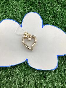 breloque en or en cœur