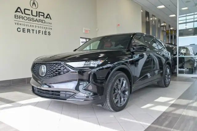 2022 Acura MDX A-Spec Hitch 2 pouces Cuir rouge Toit pano ELS 3D