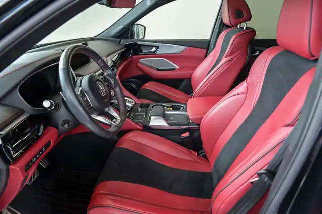 2022 Acura MDX A-Spec Hitch 2 pouces Cuir rouge Toit pano ELS 3D - Photo 10