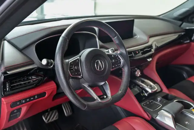2022 Acura MDX A-Spec Hitch 2 pouces Cuir rouge Toit pano ELS 3D - Photo 12