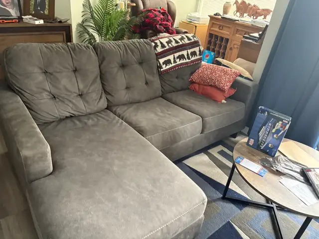 Couch Gray Ish blue