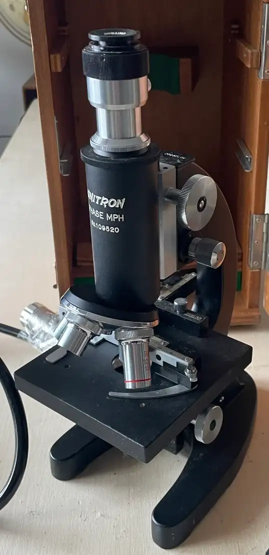 Vintage Unitron Phase MPH microscope