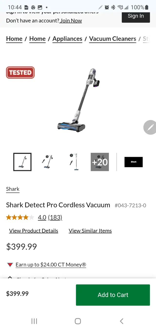 Shark Detect Pro Cordless Vacuum
