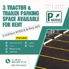 ! 13 FT WIDE ! TRACTOR TRAILER PARKING | SECURED GATES |