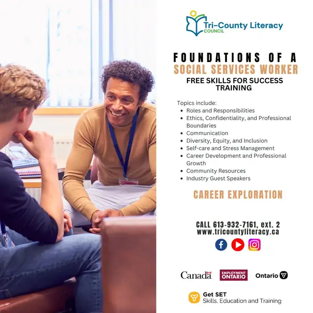 Free Social Services Worker career exploration class