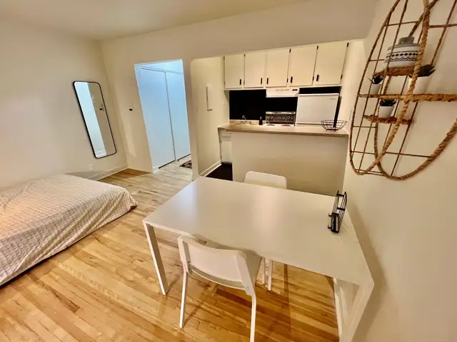 Superbe studio style loft 1 1/2, clé en main, meublé WIFI - Photo 2