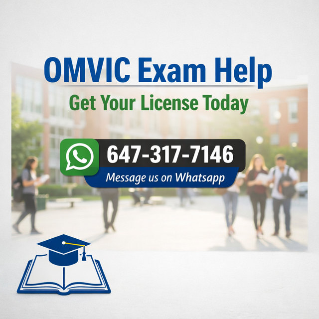 Struggling with OMVIC LICENSE? I Can do your Omvic Exam