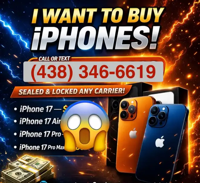 CASH FOR BRAND NEW iPHONES