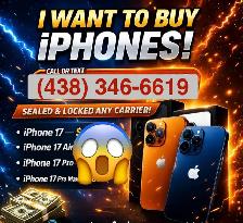 CASH FOR BRAND NEW iPHONES