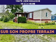 Maison mobile terrain inclus à vendre St-Jean-sur-Richelieu
